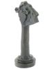 FRENCH SCHOOL PROFILE BRONZE SCULPTURE BY MAX WEBER PIC-1