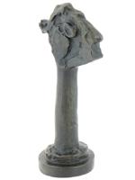 FRENCH SCHOOL PROFILE BRONZE SCULPTURE BY MAX WEBER