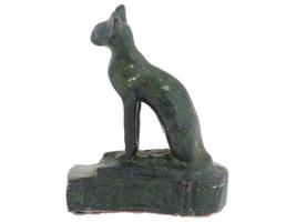 ANCIENT EGYPTIAN BRONZE CAT FIGURE 664 TO 332 BC