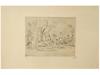 ANTIQUE BULGARIAN FRENCH ETCHING BY JULES PASCIN PIC-0