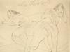 ANTIQUE BULGARIAN FRENCH ETCHING BY JULES PASCIN PIC-1