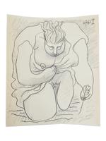 NUDE WOMAN PRINT AFTER PABLO PICASSO W COA