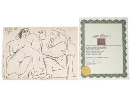 PRINT AFTER PABLO PICASSO WITH COA