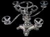 ANTIQUE WALKER AND HALL SILVERPLATE CRYSTAL CENTERPIECE PIC-3