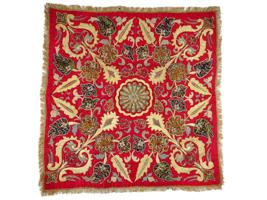 ANTIQUE MIDDLE EASTERN EMBROIDERED METALWORK TAPESTRY