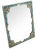 ART NOUVEAU FRENCH CHAMPLEVE ENAMEL WALL MIRROR PIC-1