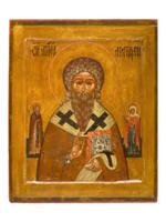 ANTIQUE 18 C RUSSIAN ORTHODOX ICON OF ST MATTHEW