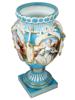 GERMAN DRESDEN PORTRAIT HAND PAINTED PORCELAIN VASE PIC-1