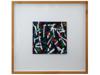 AMERICAN ABSTRACT PAINTING BY SOLOMON SOL LEWITT FRAMED PIC-0