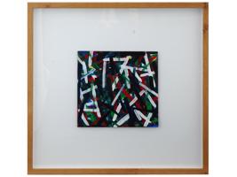 AMERICAN ABSTRACT PAINTING BY SOLOMON SOL LEWITT FRAMED