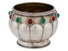 RUSSIAN 88 SILVER BRATINA BOWL WITH GEMSTONES PIC-2