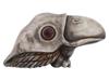 RUSSIAN SILVER GARNET CABOCHON EAGLE HEAD FIGURINE PIC-2