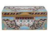 RUSSIAN 88 GILT SILVER ENAMEL LIDDED JEWELRY BOX PIC-1