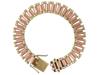 VINTAGE 14K YELLOW AND ROSE GOLD LINK BRACELET PIC-0