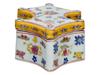 MID 20TH CEN CHINESE CHINOISERIE EARTHENWARE BOX PIC-2