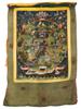 ANTIQUE TIBETAN BUDDHIST THANGKA PAINTING BHAVACAKRA PIC-0