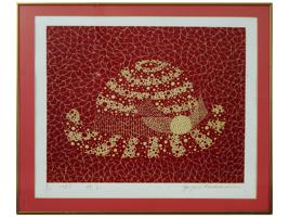 LIMITED EDITION JAPANESE SCREENPRINT HAT BY YAYOI KUSAMA