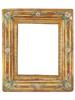 ANTIQUE HAND PAINTED GILT WOODEN PAINTING FRAME PIC-0