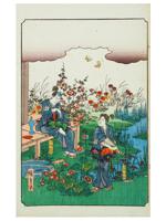 ANTIQUE JAPANESE WOODBLOCK PRINT BY UTAGAWA HIROSHIGE
