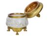 NEOCLASSICAL GILT BRASS AND CUT CRYSTAL CANDY JAR PIC-1