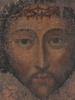 ANTIQUE ICON PAINTING CHRIST WITH CROWN OF THORNS PIC-1