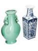 VINTAGE CHINESE AND ACF HONG KONG PORCELAIN VASES PIC-1