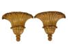 PAIR OF LARGE ANTIQUE GILTWOOD WALL BRACKETS PIC-0