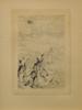 ANTIQUE FRENCH ETCHING BY PIERRE AUGUSTE RENOIR PIC-1