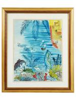ATTRIBUTED TO RAOUL DUFY FRENCH WATERCOLOR PAINTING