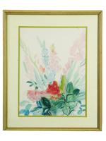 FRENCH PARIS SCHOOL FLOWERS LITHOGRAPH BY RAOUL DUFY