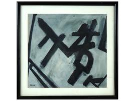 ABSTRACT AMERICAN PAINTING ATTR TO FRANZ KLINE