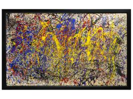ABSTRACT PAINTING ATTR TO JACKSON POLLOCK