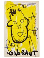 1970S POSTCARD PAINTING BY JEAN MICHEL BASQUIAT
