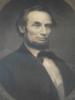 ANTIQUE AMERICAN ENGRAVING PORTRAIT OF PRESIDENT LINCOLN PIC-1