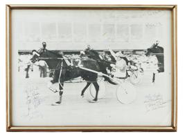1979 AMERICAN HARNESS RACING PHOTO WITH AUTHOGRAPHS