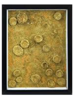 ATTR TO YVES KLEIN FRENCH GOLD MIXED MEDIA PAINTING