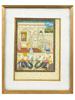 ANTIQUE INDIAN MUGHAL COURT SCENE MINIATURE PAINTING PIC-0