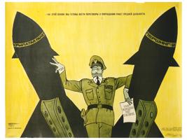 SOVIET PROPAGANDA POSTER BY JOSEPH EFIMOVSKY 1981