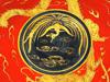 JAPANESE KUTANI PORCELAIN DRAGON MOTIF PLATE PIC-3