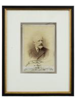 ANTIQUE RUSSIAN PHOTO TCHAIKOVSKY WITH AUTOGRAPH