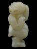 CHINESE CARVED WHITE JADE AMULET FIGURINE OF PIG PIC-4