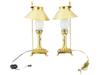 VINTAGE GILT BRASS ORIENT EXPRESS TABLE LAMPS PIC-2