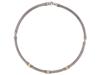 DAVID YURMAN 14K GOLD STERLING SILVER CHOKER NECKLACE PIC-1