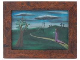 AMERICAN WOMAN OIL PAINTING BY GERTRUDE ABERCROMBIE