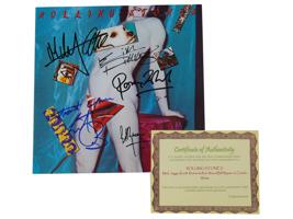 1983 ROLLING STONES VINYL COVER WITH AUTHOGRAPHS