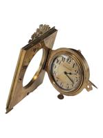 ANTIQUE GILT BRONZE ENAMEL TIFFANY CO DESK CLOCK