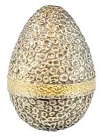 ENGLISH GILT SILVER AMETHYST EGG STUART DEVLIN 1967