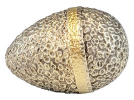 ENGLISH GILT SILVER AMETHYST EGG STUART DEVLIN 1967