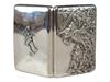 LARGE ANTIQUE RUSSIAN SILVER CIGARETTE CASE BOGATYR PIC-2