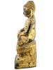 ANTIQUE BURMA GILTWOOD BUDDHA SHRINE FIGURE PIC-4